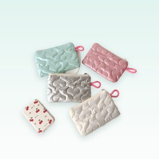 Çantë kozmetike me zemër Candy