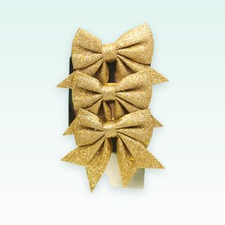 Fjongo varëse dekorative glitter (S)(3 copë)(ari)