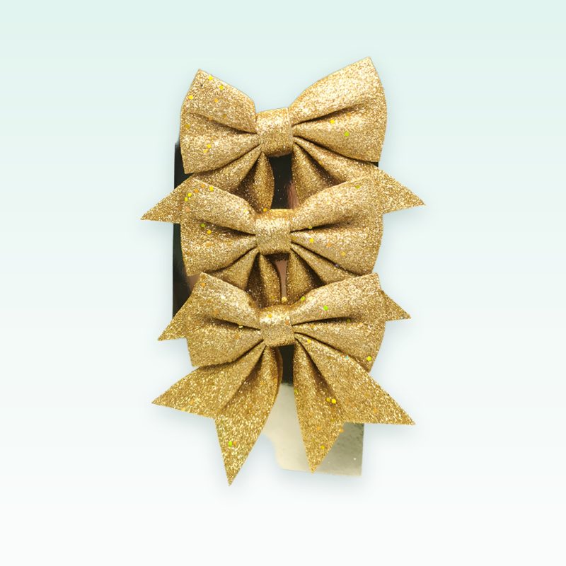 Fjongo varëse dekorative glitter (S)(3 copë)(ari)